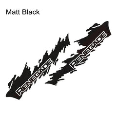 Splash Motor Door Side Skirt Decal for Jeep Renegade / JK | 2-Piece Vinyl Film Graphic