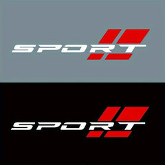 Sport Style Body & Fender Decal | 2-Piece Waterproof Vinyl Sticker for Cars, Motorcycles & Helmets