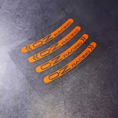 4x Racing Wheel Hub Tire Rim Decoration Sponsor Decal | PVC Sticker