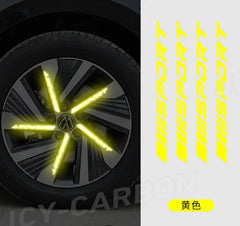 4pc Sport Racing DIY Stripe Wheel Rim Sticker | VACOMUL 7-Color