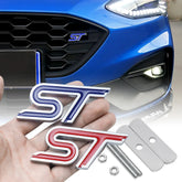 Aluminum Alloy ST Emblem | Grille, Body & Trunk Sticker for Ford ST Models