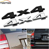 3D Chrome 4x4 Logo Decal Emblem Nameplate Badge for Jeep Liberty | Sticker