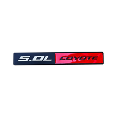 5.0L COYOTE Metal Badge | Trunk & Fender Emblem Sticker for Ford Mustang