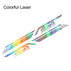 4x4 Off-Road Vinyl Decal for Cars & Pickup Trucks | 47.2" x 3.9" Body Graphic Sticker