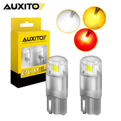 AUXITO W5W T10 168 194 Canbus LED | 2pc 6000K White/Red/Yellow