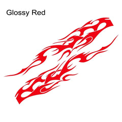 Flame Graphics Side Body Sticker | 2-Piece Universal Vinyl Sports Racing Decal