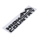 High Country 3D ABS Fender Tailgate Emblem Letter for Chevrolet | 12.01×2.95in Logo Badge