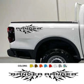 Splash Bed Side Decal for Ford Ranger Raptor XL / XLT / Lariat | 2-Piece Matte Vinyl Truck Graphic