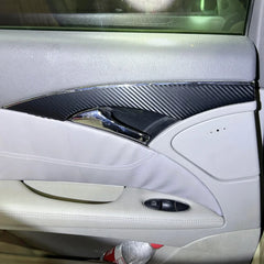 Interior Central Control Panel & Door Handle Trim for Mercedes-Benz E-Class W211 (2003–2008) | Carbon Fiber