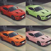 Gradient Hood Stripe & Waistline Decal for Ford Mustang (2018–2021) | Sport Modified Vinyl Graphics