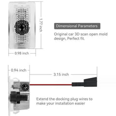 2/4pcs Car Door LED Logo Projector lights HD Welcome Light 3D Laser Ghost Shadow Light for Tesla Model Y 3 S X car Accessory