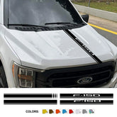 Hood Stripe Cover Decal for Ford F-150 / Raptor / Limited | Vinyl Truck Bonnet Sticker
