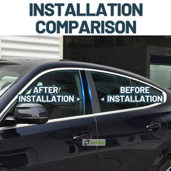 Glossy Black Carbon Fiber Window Door Deal B C Pillar Post Cover Sticker For MG ZS 2017-2023 2018 2019 2020 2021 2022