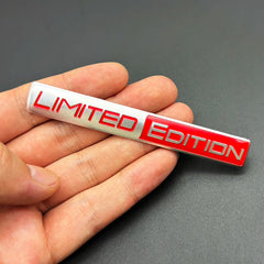 3D Aluminum LIMITED EDITION Emblem Badge Sticker Decal | Universal Car Accessory