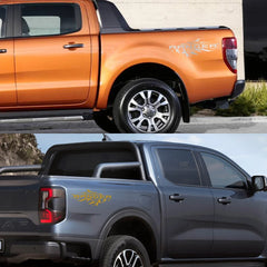 Splash Bed Side Decal for Ford Ranger Raptor XL / XLT / Lariat | 2-Piece Matte Vinyl Truck Graphic