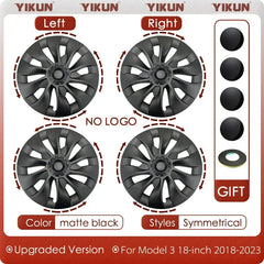 19" Performance Replacement Wheel Hub Caps for Tesla Model Y (2020–2024) | 4-Piece Full Rim Cover