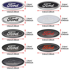 5.8cm Aluminum Steering Wheel Emblem Decal for Ford Focus / F-150 / Mondeo | Metal Badge