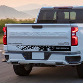 Back Door & Tailgate Vinyl Decal for Chevrolet Silverado 1500 / 2500HD / Z71 | Splash Style Truck Sticker