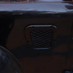 Car Decorative Front Hood Bonnet Side Trim Cover Steel Air Flow Intake Scoop Vent Snow Cover for Land Rover Defender 2004-19