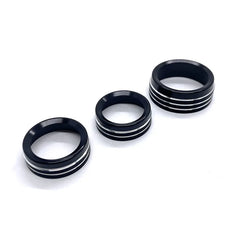 A/C Control Knob Volume Radio Switch Decoration Cover for Dodge Challenger / Charger | 3-Piece