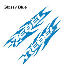 HEMI Door Side Graphic Decal for Dodge RAM 1500 / 2500 / 3500 Rebel | 2-Piece Vinyl Sticker