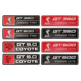 Alloy GT350 / GT500 Logo Trunk & Body Badge | Ford Shelby Mustang Emblem Sticker