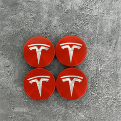 Tesla 56mm Wheel Center Caps 4Pcs Set - Original Style Hub Covers for Model 3 Y X S Auto Parts