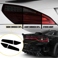 Tail Light Vinyl Sticker Decal for Dodge Charger (2015–2022) | 4-Piece