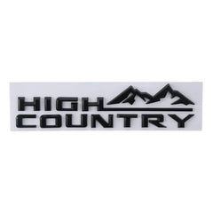 ABS High Country Logo Car Emblem Letter Style 12.01*2.95in 3D Fender Tailgate Letter Logo Badge Black Car Bumper Sticker Badge
