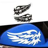 Angel Wings 3D Reflective Car Decal | 2-Piece Waterproof Vinyl Sticker for Cars & Motorcycles