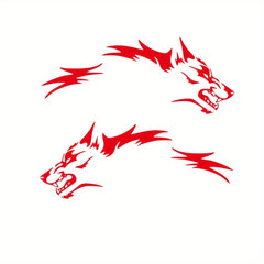 Wolf Side Body Decal | 2-Piece Waterproof Self-Adhesive Vinyl Animal Sticker