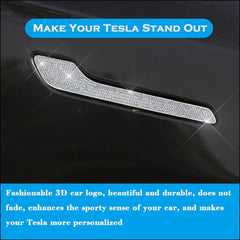 Bling Crystal Rhinestone Door Handle Cover for Tesla Model 3/Y | Trim