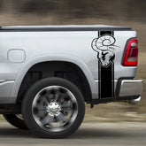 Dodge RAM Bed Side Graphic Kit – Pickup Truck Vinyl Decal Set (2 Pcs) | 1500, 2500, 3500, Rebel, TRX | 12 Finishes