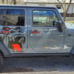 King Kong Gorilla Vintage Grunge Vinyl Graphic Decal – SUV, Truck & Pickup | Hood, Door & Bed Side | Black or White