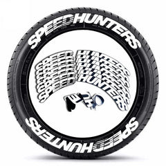 3D PVC Waterproof Tire & Rim Letter Decal | Automobile Motorcycle