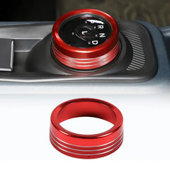 Aluminum Alloy Gear Shift Switch Button Ring Trim Cover | Mecha Style Knob (metyoucar ISO9001)