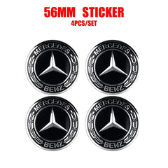 Wheel Center Hub Cap Resin Badge Emblem Sticker for Mercedes-Benz | 56mm / 60mm / 65mm