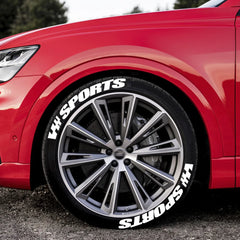 2.7cm 3D PVC Waterproof Tire Letter Stickers | OLPAY Racing Wheel
