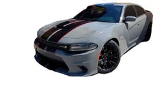 Car Stickers twin two-tone rally stripe fits all models from 2005 onwards FOR Dodge Charger GT R/T Scat Pack Hellcat Demon T/A