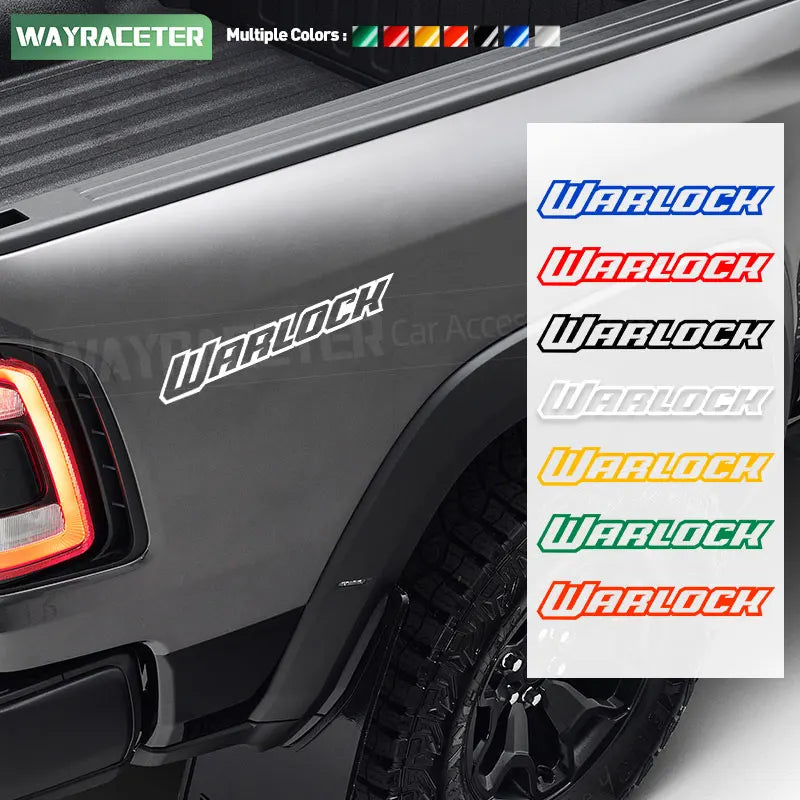 Warlock SRT Body Graphics Decal for Dodge RAM 1500 – Rear Trunk & Side Sticker (2022-2025)