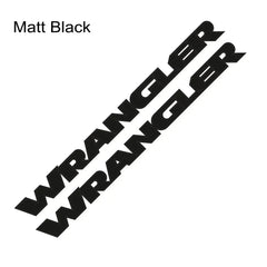 Jeep Wrangler Hood & Door Vinyl Decal – Engine Cover Bonnet Sticker | JK, JL, TJ, YJ, Unlimited, Sahara | 13 Colors