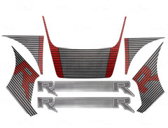 JHO Sport R Precut Bedside & Hood Wrap Kit for Ford F-150 Raptor (2022-2025) | Matte Stripe