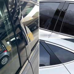 Gloss Piano Black Pillar Posts for Nissan Altima (2013–2018) | 6pc