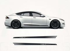 Tesla Model S Side Stripes Decals