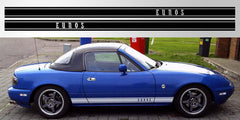 Mazda Miata MX-5 Eunos Roadster Triple Stripe Decal