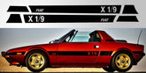 Fiat X/19 Bertone Vinyl Decal Set