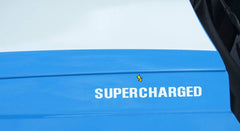 2010-14 Mustang Hood Rise Designation Name Decal Set - Supercharged