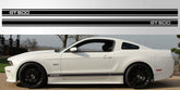 Mustang GT 500 Triple Stripe Vinyl Decal