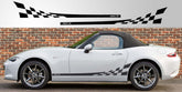 Mazda Miata MX-5 ND Checkered Stripe Decal