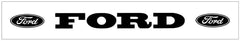 Ford with Ovals Windshield Decal - 2.5" x 36"